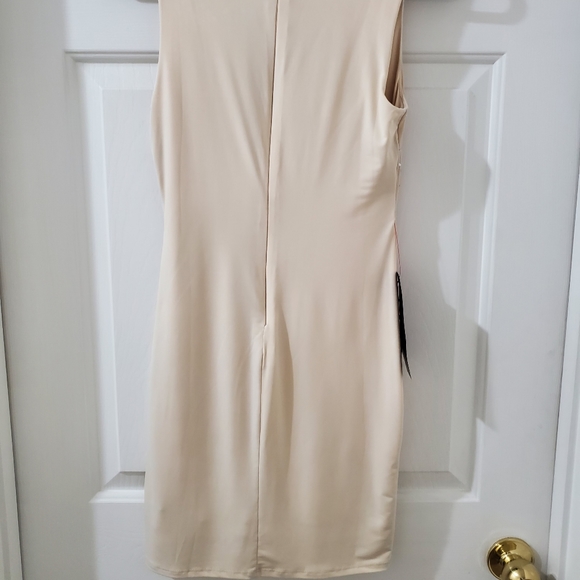 Bebe Studded Mesh Heat Xfer Dress Size Small - Picture 5 of 11